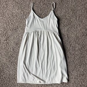 Old Navy Light Gray Spaghetti Strap Sundress